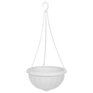 Горшок-кашпо подвесной для цветов Альтернатива Джулия 250 мм (3.5 л) белый
