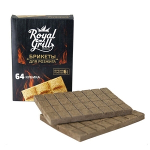 Брикеты для розжига ROYALGRILL 64 кубика