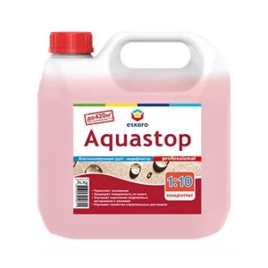 Грунт влагоизолятор-модификатор Eskaro Aquastop Professional (концентрат) 3 л