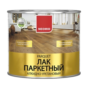 Лак паркетный алкидно-уретановый NEOMID полуматовый 2.5 л