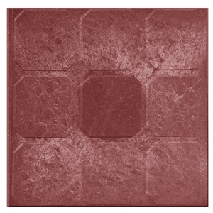 Плитка тротуарная Кубик-рубик 27х330х330 мм красная