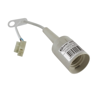 Патрон E27 подвесной с клеммной колодкой пластик белый TDM ЕLECTRIC