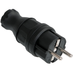 Вилка кабельная каучук ВБп3-1-0м (16 А, 2P+E, с з/к) IEK ОМЕГА