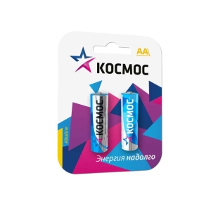 Элемент питания LR6 АА 1.5 В 2BL (2 шт) Космос