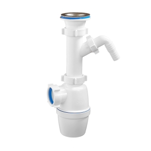 Сифон 1 1/2"х40 мм отвод, нерж.решетка 70 мм Orio А-4005