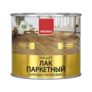 Лак паркетный алкидно-уретановый NEOMID глянцевый 2.5 л
