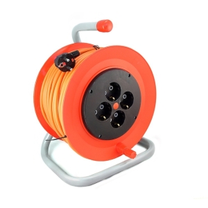Удлинитель силовой на катушке LUX К4-Е-40 (4х40 м, ПВС 3х1.5, с/з)