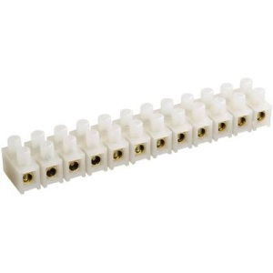 Зажим винтовой ЗВИ-3 полиэтилен 1-2.5 мм² 12 пар белый (2 шт) IEK