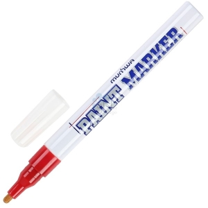 Маркер-краска на нитро-основе Munhwa SPM-03 красный 2 мм