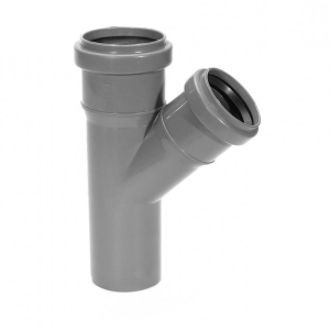 Тройник для внутренней канализации 32х32 мм угол 45° HTEA Ostendorf