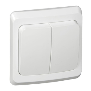 Выключатель 2-кл. СУ белый 10 А, с подсв. Schneider Electric Этюд