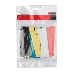 Термоусаживаемая трубка ТУТ 6/3 мм, 21 шт (7 цветов) 100 мм EKF