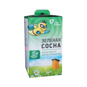 Биоактиватор для туалетов без водяного слива Зеленая Сосна 12 доз, 300 г
