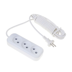 Удлинитель LUX У3-О-05 белый (3х5 м, ПВС 2х0.75)