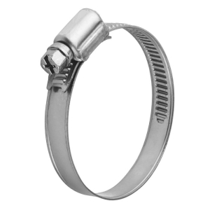 Хомут обжимной (червячный) 9 мм 32(35)-50 мм цинк (2 шт)