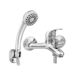 Смеситель для ванны Mix&Fix JOTA 35 мм плоский излив 130 мм ручка литая