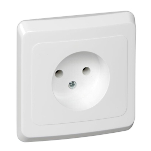 Розетка 1-м СУ белая 16 А Schneider Electric Этюд