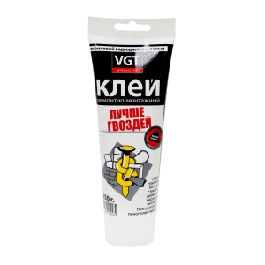 Клей ремонтно-монтажный VGT прозрачный (250 г)