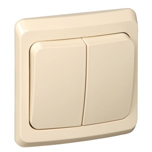 Выключатель 2-кл. СУ кремовый 10 А Schneider Electric Этюд