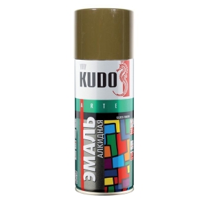 Эмаль универсальная аэрозольная KUDO KU 1005 (RAL 6014) хаки 520 мл