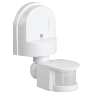 Датчик движения ДД 008 1100 Вт, 180°, 12 м, IP44, белый IEK LDD10-008-1100-002