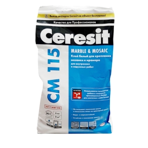 Клей для мозаики и мрамора Ceresit CM 115 5 кг