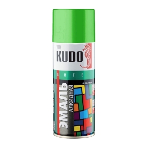 Эмаль универсальная аэрозольная KUDO KU 10088 (RAL 6018) салатовая 520 мл