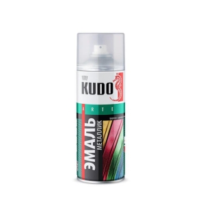 Эмаль универсальная аэрозольная металлик KUDO KU 1026 серебро 520 мл