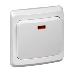 Выключатель 1-кл. СУ белый 10 А, с подсв. Schneider Electric Этюд