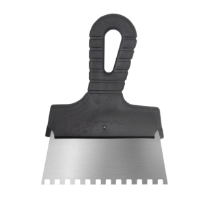 Шпатель фасадный зубчатый 150 мм нерж. сталь зуб 6х6 мм BIBER