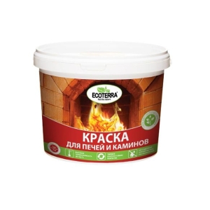 Краска для печей ECOTERRA белая 1 кг