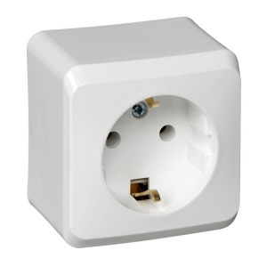 Розетка 1-м ОП белая 16 А, с з/к Schneider Electric Этюд