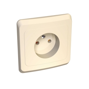 Розетка 1-м СУ кремовая 16 А Schneider Electric Этюд