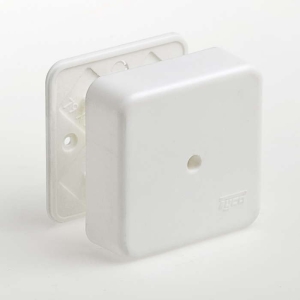 Коробка распределительная (распаячная) ОП 80х80х25 мм белая RuVinil 65005