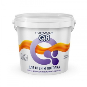 Краска полиакриловая интерьерная Formula Q8 Престиж белая 1.5 кг