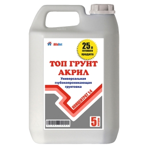 Грунт глубокого проникновения Топ Грунт Акрил (концентрат) 5 л
