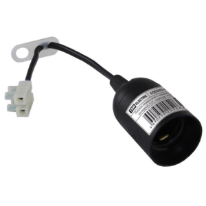 Патрон E27 подвесной с клеммной колодкой пластик черный TDM ЕLECTRIC