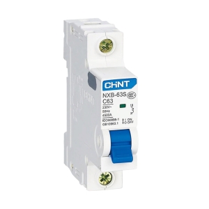Выключатель автоматический модульный 1П С 6А 4.5 кА NXB-63S CHINT