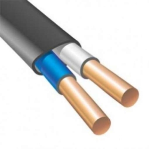 Кабель ВВГ-Пнг(А) 2х2.5 (бухта 50 м) черный АЛЬФАКАБЕЛЬ KOC_VVGрng2x2.5_50m