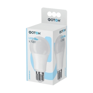 Лампа светодиодная LED A60 10 Вт E27 груша 4000 K дневной свет ФОТОН