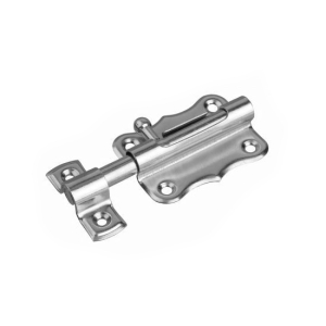 Задвижка накладная (фигурная) ЗТ-2 круглый ригель, цинк Металлист