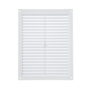 Решетка вентиляционная пластиковая белая 245х165 мм Воздух