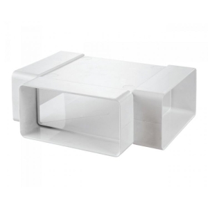 Тройник для плоского канала пластик 110х55 мм