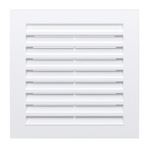 Решетка вентиляционная пластиковая белая 175х175 мм ДВ