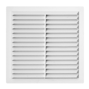 Решетка вентиляционная пластиковая белая 250х250 мм ДВ