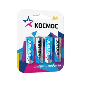 Элемент питания LR6 АА 1.5 В 4BL (4 шт) Космос