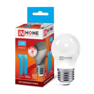 Лампа светодиодная VC P45 11 Вт E27 шар 4000 K белый свет IN HOME