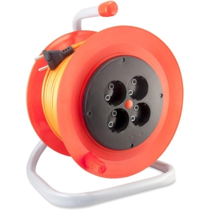 Удлинитель силовой на катушке LUX К4-Е-50 (4х50 м, ПВС 3х0.75, с/з)