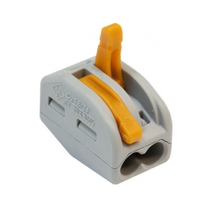 Клемма на 2 провода 0.08-4 мм² (9 шт) WAGO 222-412