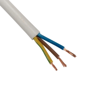 Провод ПВС 2х2.5+1х2.5 (бухта 50 м) белый ПромЭл